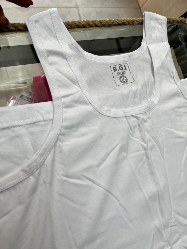 رکابی مردانه نخ پنبه درجه یک مشکی و سفید تا ۳x